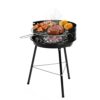 Amig - Kohlengrill - 33 x 35 x 56 cm - Schwarz - Aus Stahl gefertigt - Garten und Terrasse - für Balkon und Terrasse mit kompakten Abmessungen für praktische Nutzung und einfache Wartung. Mod. AZKAR 2 41wFPAzH L. SL500