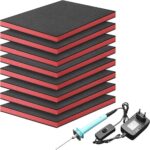 Zenselect Werkzeugeinlage, Hartschaumplatte 8er-Pack mit Schaumstoff Cutter Cut Precision Defined Werkzeugkiste, Geeignet für Flight Cases und Werkzeugaufbewahrung