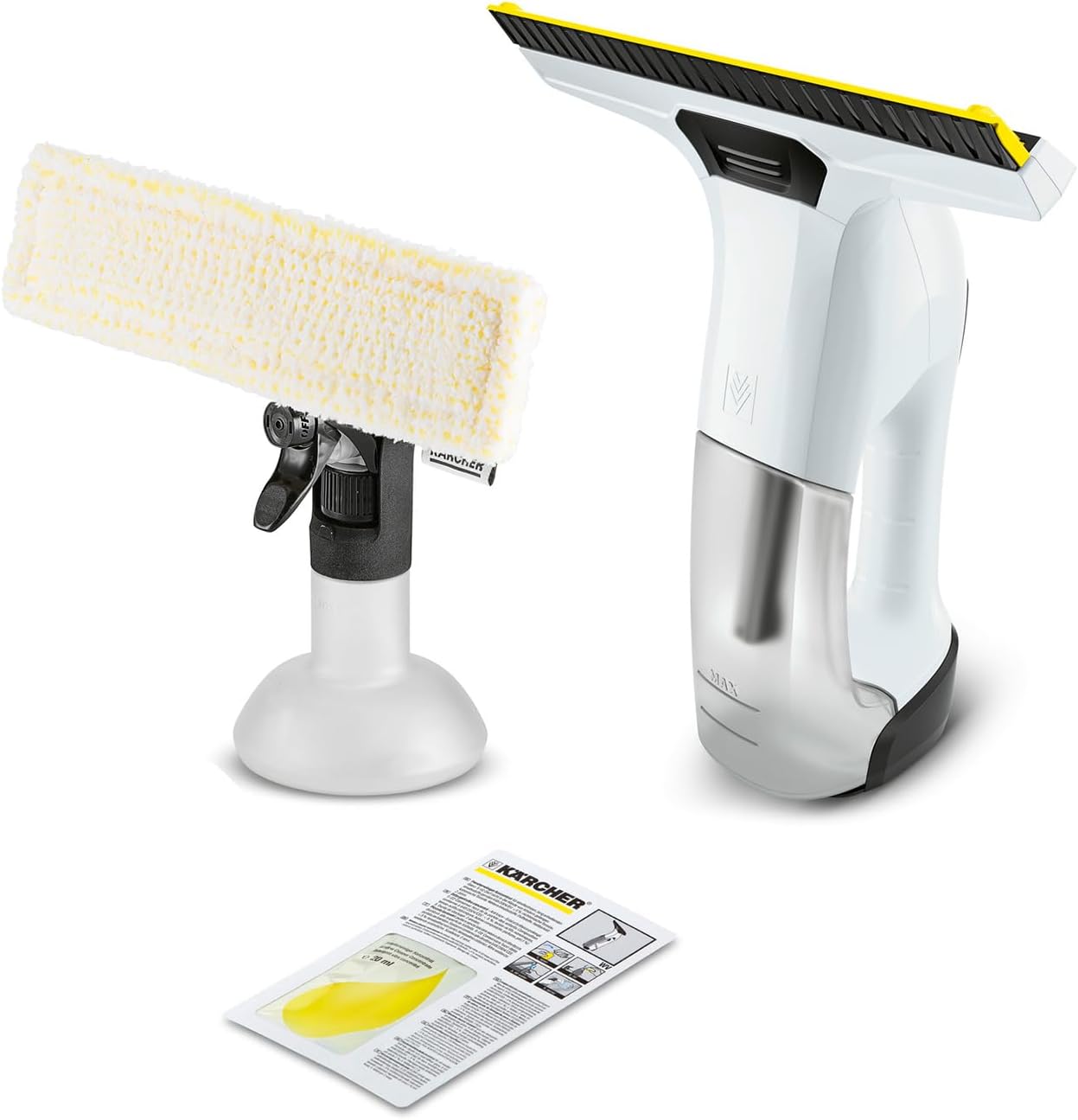 KÄRCHER Akku-Fenstersauger WV 6 Plus, extra Lange Akkulaufzeit von 100 min, LED-Ladezustandsanzeige, wechselbare Absaugdüse: 280 mm, Sprühflasche mit Mikrofaserbezug, 20 ml Fensterreiniger-Konzentrat 1 KÄRCHER Akku-Fenstersauger WV 6 Plus, extra Lange Akkulaufzeit von 100 min, LED-Ladezustandsanzeige, wechselbare Absaugdüse: 280 mm, Sprühflasche mit Mikrofaserbezug, 20 ml Fensterreiniger-Konzentrat