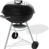 Weber Compact Kettle Holzkohlegrill 57 cm mit Stand und Rädern | Rostbeständige porzellanemaillierte Oberfläche, Ascheauffangschale, 2342 cm² Grillfläche, Schwarz 3 61JOCpz3l9L. AC SL1500
