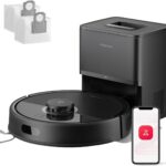 roborock Q7 L5+ Set Saugroboter mit Wischfunktion Absaugstation, 8.000 Pa | Dual Anti-Tangle System, LiDAR-Navigation, Elektronischer Wassertank, Ideal für Teppiche und Tierhaare, APP Steuerung,Schwarz