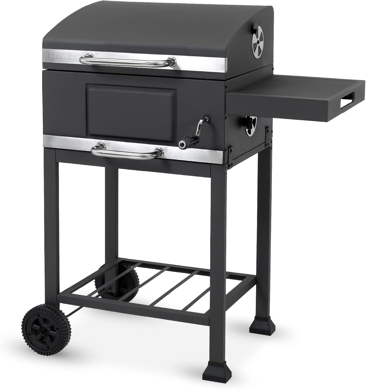 tepro Holzkohlegrill (Grillwagen) Toronto Basic, Grillfläche: ca. 52 x 36 cm, BBQ mit Deckel, Maße ca. 89,5 x 60,5 x 103,3 cm 1 tepro Holzkohlegrill (Grillwagen) Toronto Basic, Grillfläche: ca. 52 x 36 cm, BBQ mit Deckel, Maße ca. 89,5 x 60,5 x 103,3 cm