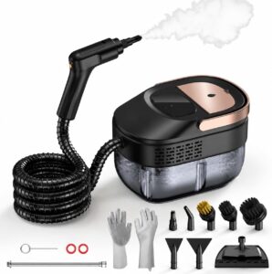 ODSD Dampfreiniger Handgerät für Haushalt und Auto 15s Aufheizzeit | 3 BAR Hochdruckdampf, 1,6L großer Tank, 3-stufig einstellbarer Dampfreiniger, für Küche, Bad, Fenster und Boden Reinigung