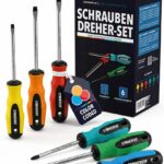 6-tlg. Schraubendreher Set magnetisch – Ergonomischer Schraubenzieher Satz für Heimwerker & Profis – Werkzeug Set aus robustem CRV Stahl (Schlitz & Kreuzschlitz PH)