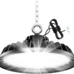200W UFO LED Hallenstrahler High Bay Lampe Dimmbare Treiber 34000LM Deckenstrahler Werkstatt 6000K Werkstattlampe IP65 LED Industriestrahler 120° Beleuchtung für Fabriken, Werkstätten, Lager