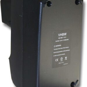 vhbw Akku kompatibel mit Metabo ULA9.6-18 | SBZ 14.4 Impuls, BSZ 14.4 Impuls, BSZ 14.4 Werkzeug (2100 mAh, NiMH, 14,4 V)