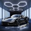 Hexagon LED Deckenleuchte - 6 Hex Garagenbeleuchtung LED Werkstattbeleuchtung, 6500K weiß verbindbareRöhrenleuchten für Auto-Salon, Autowaschraum, Werkstatt, Lager, Fitnessstudio, Keller,Ausstellung 7 71VP5yRohvL. AC SL1500
