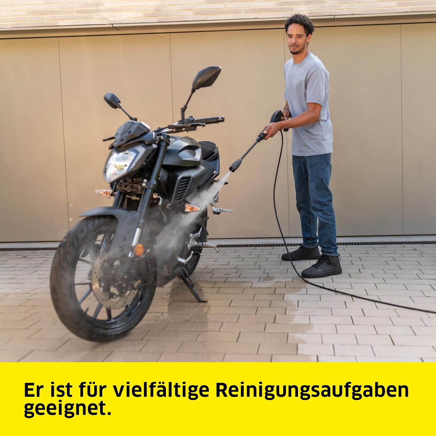 Kärcher Hochdruckreiniger K 3 FJ Home, Druck: max. 120 bar, Inkl. Schaumdüse für gut haftenden Schaum und höchste Schmutzlösekraft & HomeKit, gelb 3 Kärcher Hochdruckreiniger K 3 FJ Home, Druck: max. 120 bar, Inkl. Schaumdüse für gut haftenden Schaum und höchste Schmutzlösekraft & HomeKit, gelb – Bild 3