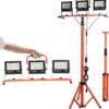 ETOOLAB Baustrahler LED mit Stativ | Baustrahler Led | 30000LM | 225W( 3x 75W) | StrahlerArbeitsscheinwerfer 5m Bauscheinwerfer | Baustellenlampe | 98-200cm außen höhenverstellbar 3 71YNA4j1RRL. AC SL1500