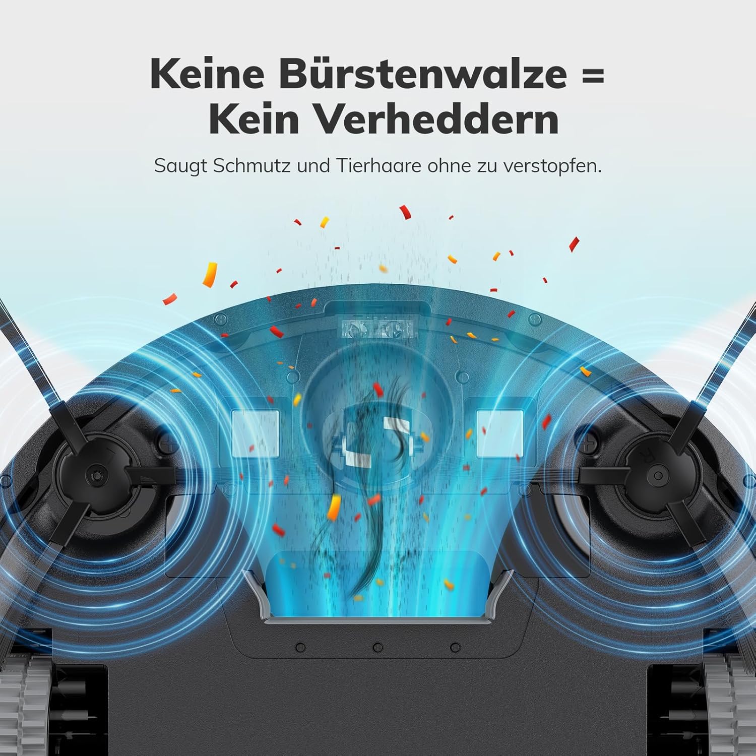 Saugroboter Ohne Wischfunktion Geeignet für Tierhaare Hartböden, E3 | Bürstenloses Design Staubsauger Roboter, Starkes Saugen, Selbstladend, Fernbedienung, Flach 2 Saugroboter Ohne Wischfunktion Geeignet für Tierhaare Hartböden, E3 | Bürstenloses Design Staubsauger Roboter, Starkes Saugen, Selbstladend, Fernbedienung, Flach – Bild 2