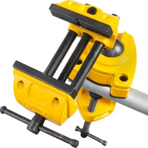 STANLEY MAXSTEEL Mehrwinkel-Schraubstock – 360° drehbar, kompakt & tragbar, Gummibacken, 1-83-069