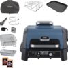 Ninja Woodfire Pro Connect XL Elektrischer BBQ Smoker Grill, App-Steuerung, digitaler Temperaturfühler, Rippenrost, Deckel, großer 7-in-1 Outdoor Grill & Heißluftfritteuse, blau & schwarz OG901EUAMZ 2 71eDJn7wQ9L. AC SL1500
