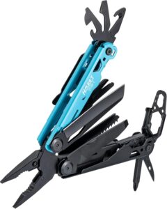 HAZET Multitool 13-in-1 2159-1, Zweckmäßiger Helfer für alle Fälle | 310 g, Fahrrad , Camping , Outdoor , Angeln, Universell einsetzbares Werkzeug mit 13 praktischen Funktionen, Spitzzange