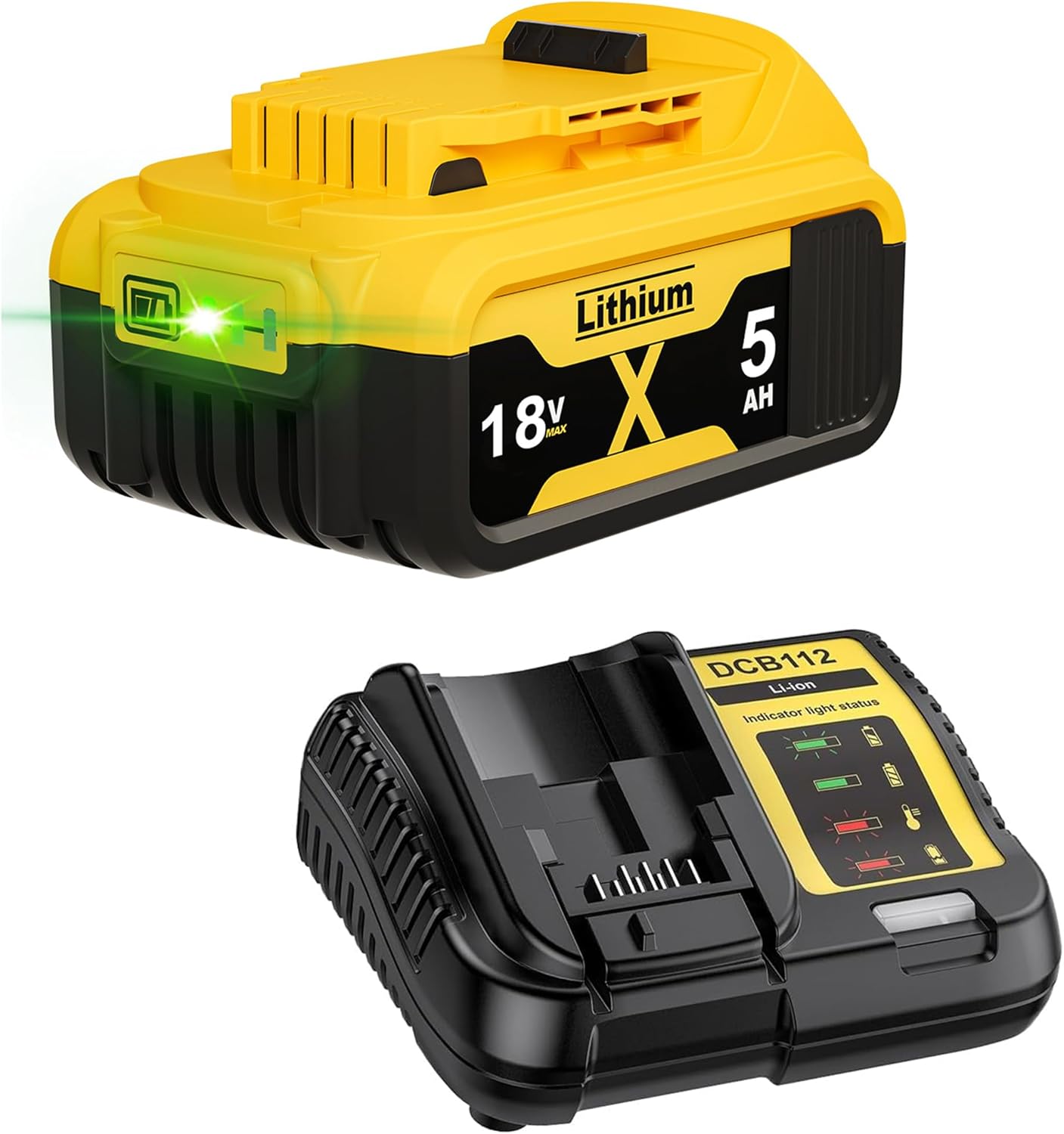 1 Stück 5000mAh Ersatzakku für Dewalt Akku 18V + 4A DCB115 Ersatz für Dewalt Ladegerät XR DCB182 DCB184 DCB200 DCB184 DCB101 DCB107 DCB112 DCB105 DCB115 DCB203 mit LED-Anzeige 1 1 Stück 5000mAh Ersatzakku für Dewalt Akku 18V + 4A DCB115 Ersatz für Dewalt Ladegerät XR DCB182 DCB184 DCB200 DCB184 DCB101 DCB107 DCB112 DCB105 DCB115 DCB203 mit LED-Anzeige