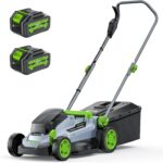 ETOOLAB Akku-Rasenmäher 40V, 33 cm, Brushless, bis 280 m², für Gärten | 2X 4,0 Ah Akkus+Ladegerät