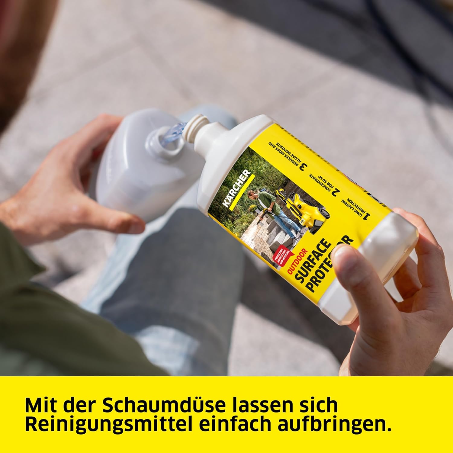 Kärcher Hochdruckreiniger K 3 FJ Home, Druck: max. 120 bar, Inkl. Schaumdüse für gut haftenden Schaum und höchste Schmutzlösekraft & HomeKit, gelb 4 Kärcher Hochdruckreiniger K 3 FJ Home, Druck: max. 120 bar, Inkl. Schaumdüse für gut haftenden Schaum und höchste Schmutzlösekraft & HomeKit, gelb – Bild 4