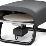 Enders® Pizzaofen PACO™ Rotate, Pizzastein rund, Thermometer, Pizza, Edelstahlbrenner, 4kW, Cordierit-Pizzastein 30,5cm, rotierend, stufenlos regulierbarer Edelstahlbrenner #31316