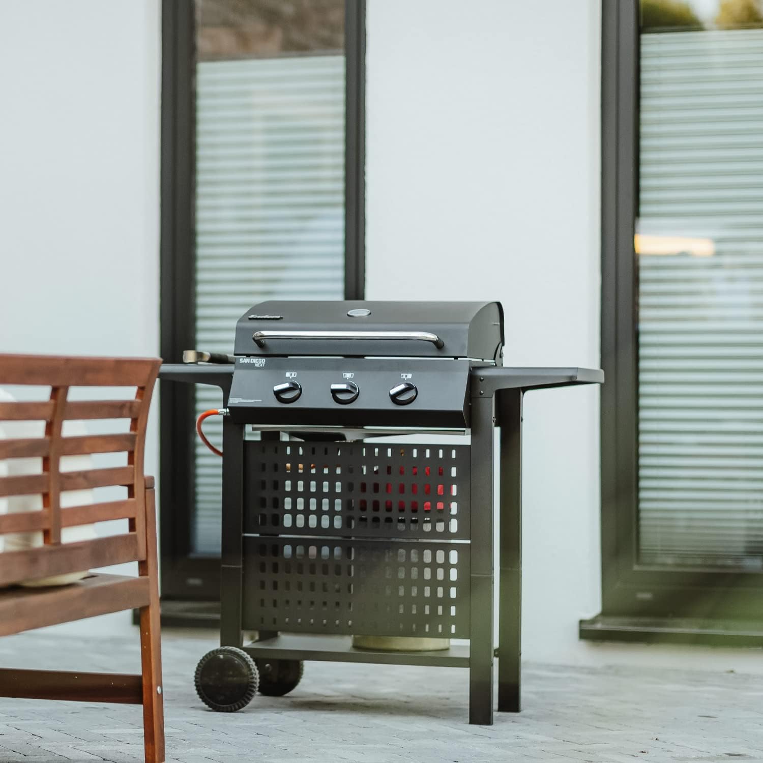 Enders Gasgrill SAN DIEGO NEXT 3, 3 Brenner aus Edelstahl, mit Grillthermometer, kleiner, Camping, Edelstahlrost, Balkon Gas Grill,stabile Seitenablagen#80166 2 Enders Gasgrill SAN DIEGO NEXT 3, 3 Brenner aus Edelstahl, mit Grillthermometer, kleiner, Camping, Edelstahlrost, Balkon Gas Grill,stabile Seitenablagen#80166 – Bild 2