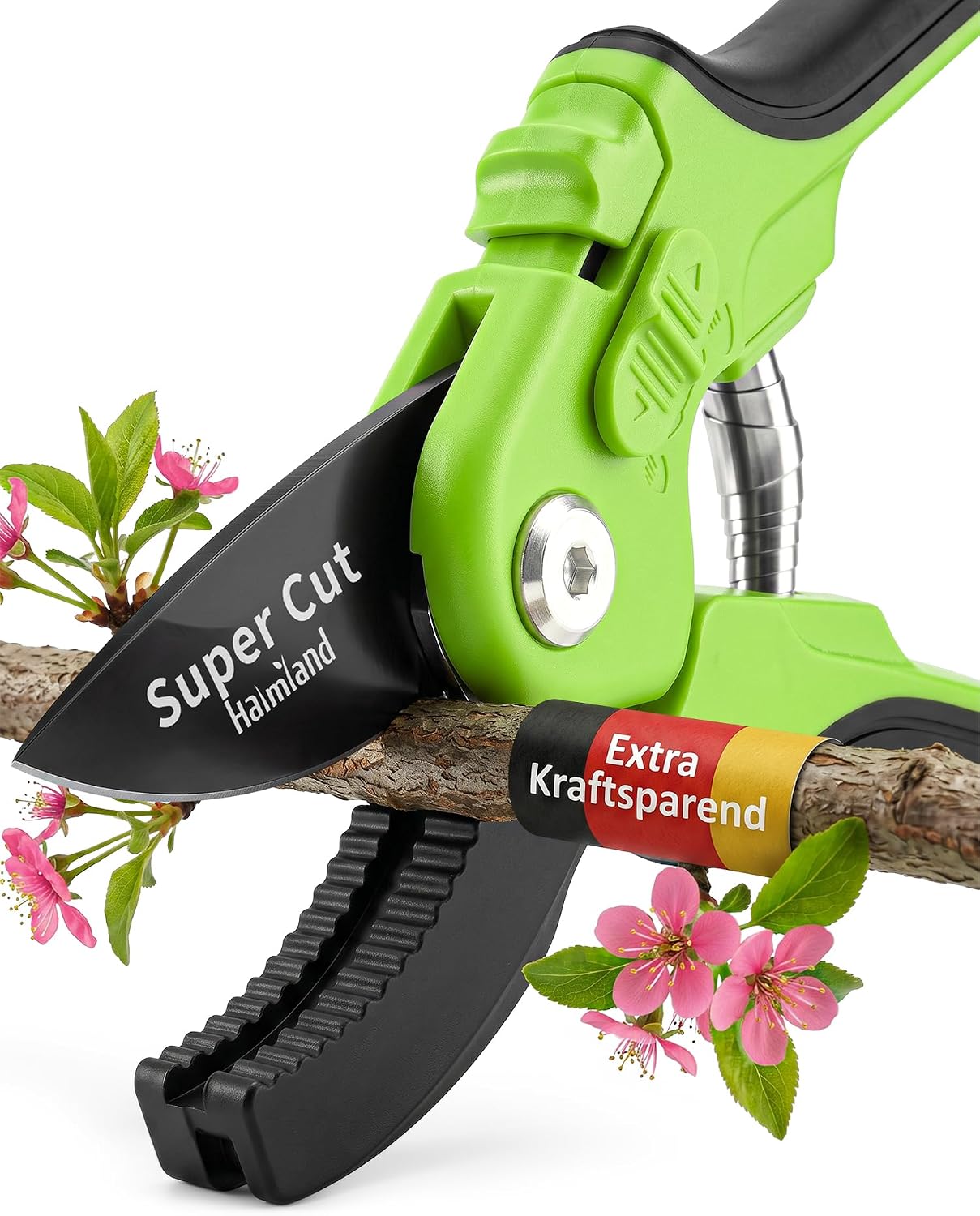 halmland® Profi-Gartenschere | Kraftsparende Astschere mit Amboss – perfekt für harte Äste | vielseitige Rosenschere und praktische Pflanzenschere | Baumschere für Garten, Sträucher und Obstbäume 1 halmland® Profi-Gartenschere | Kraftsparende Astschere mit Amboss – perfekt für harte Äste | vielseitige Rosenschere und praktische Pflanzenschere | Baumschere für Garten, Sträucher und Obstbäume