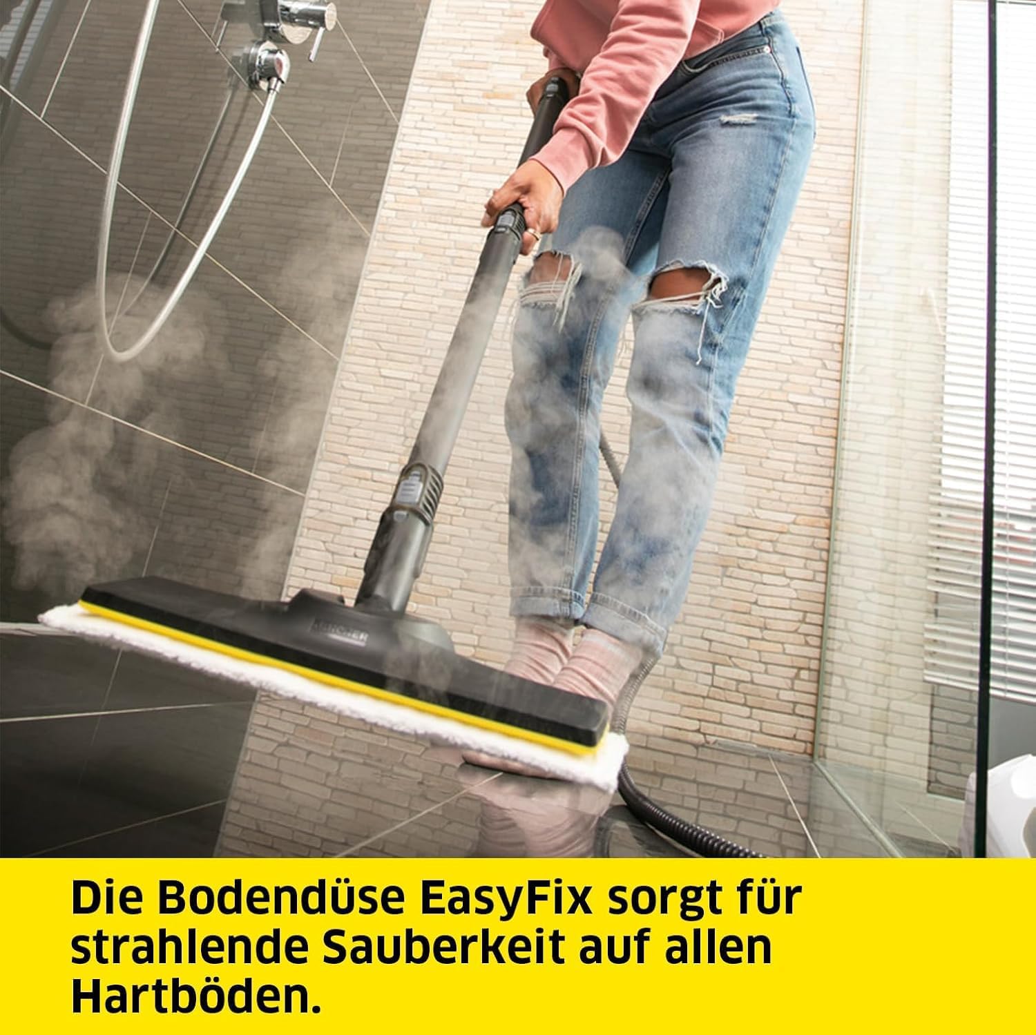 Kärcher Dampfreiniger SC 2 Deluxe, Flächenleistung: ca. 75m², Tank: 1 l, Dampfdruck: max. 3,2 bar, Aufheizzeit: 6,5 min., Heizleistung: 1.500 W, mit Bodenreinigungsset EasyFix und 3 Düsen,Single 5 Kärcher Dampfreiniger SC 2 Deluxe, Flächenleistung: ca. 75m², Tank: 1 l, Dampfdruck: max. 3,2 bar, Aufheizzeit: 6,5 min., Heizleistung: 1.500 W, mit Bodenreinigungsset EasyFix und 3 Düsen,Single – Bild 5