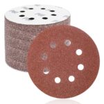 FEIHU Exzenterschleifer schleifpapier 125mm klett 50 Stück, 8 Loch schleifscheiben 125mm Rund klett für Holz Metall und Farbe 60 Körnung