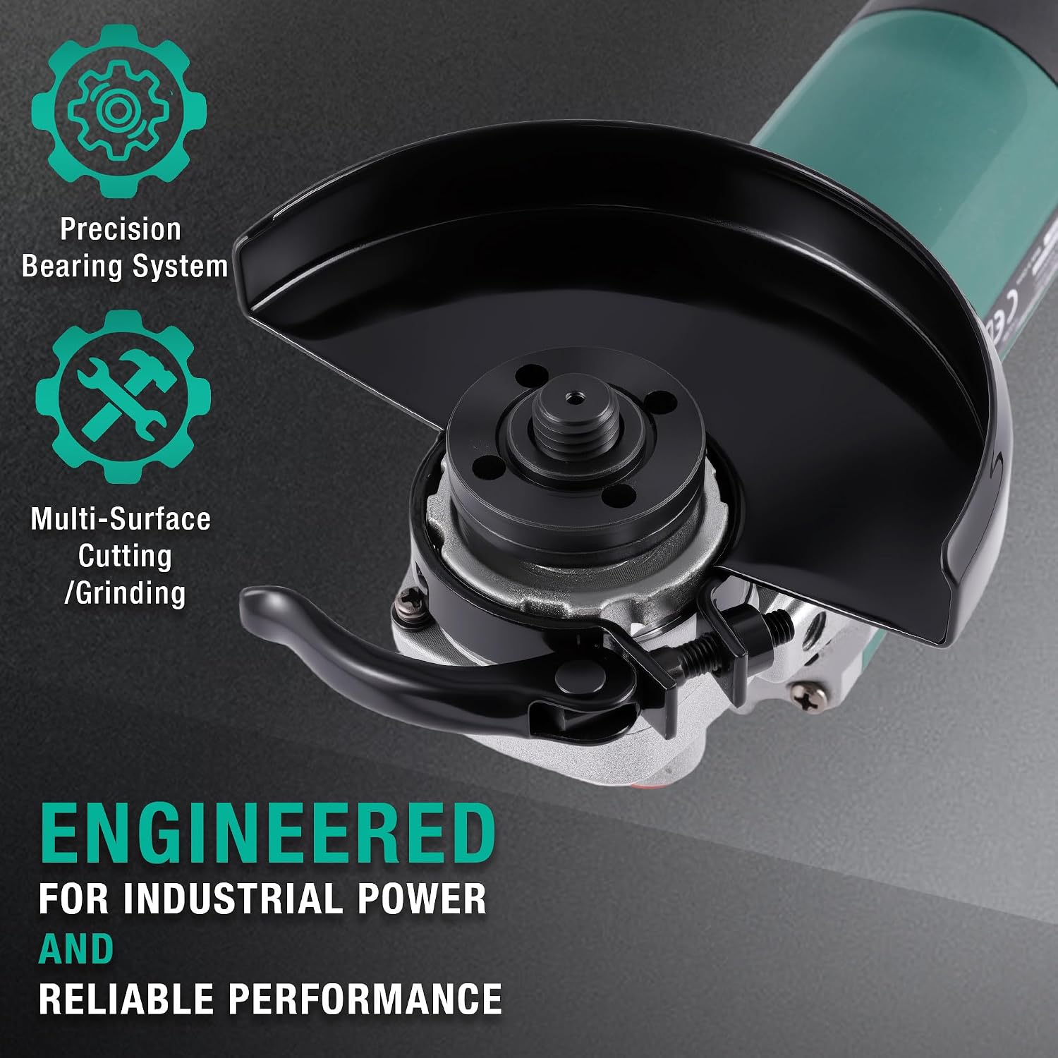 POSENPRO 1200W Winkelschleifer Schleifer Trennschleifer 125mm, Elektro-Winkelschleifer mit Kabel, 3000-12.000 1/min mit 6 Geschwindigkeiten, zum Schneiden, Schleifen und Polieren 5 POSENPRO 1200W Winkelschleifer Schleifer Trennschleifer 125mm, Elektro-Winkelschleifer mit Kabel, 3000-12.000 1/min mit 6 Geschwindigkeiten, zum Schneiden, Schleifen und Polieren – Bild 5