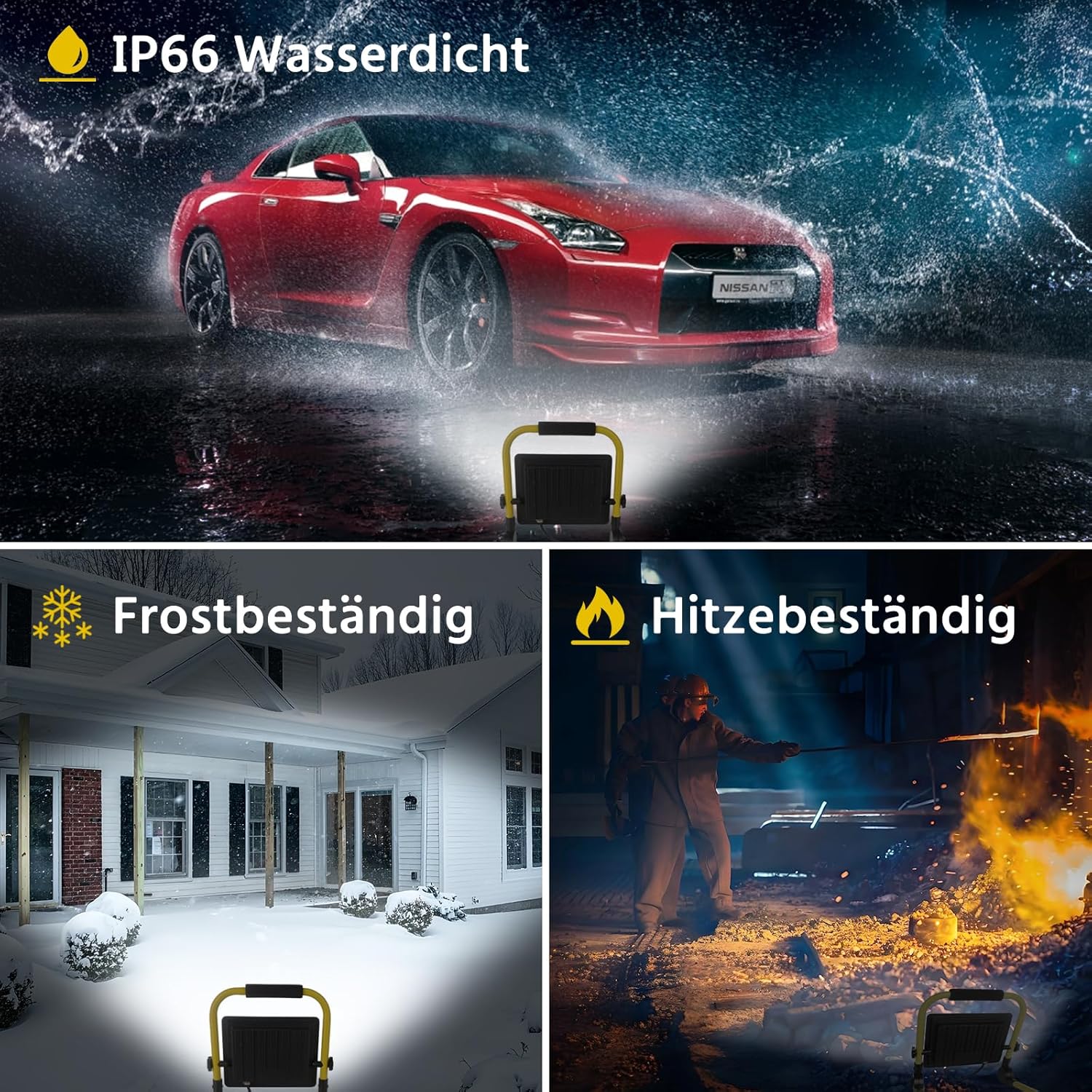 50W Led Baustrahler,5400LM Superhelle Arbeitsleuchte,Tragbares Baustrahler,6000K TageslichtWeiß,Ip66 Wasserdicht,Eu-Stecker Bauleuchten mit 3.5M Kabel und Schalter für Werkstatt,Garage,Garten 5 50W Led Baustrahler,5400LM Superhelle Arbeitsleuchte,Tragbares Baustrahler,6000K TageslichtWeiß,Ip66 Wasserdicht,Eu-Stecker Bauleuchten mit 3.5M Kabel und Schalter für Werkstatt,Garage,Garten – Bild 5