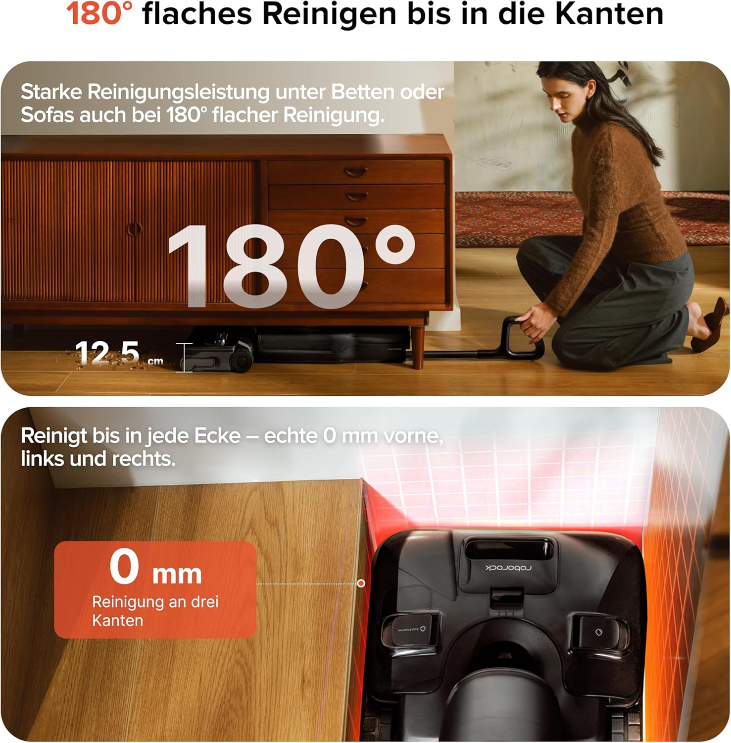roborock F25 ACE Pro Nass-Trockensauger, 25000Pa, JetFoaming gegen Flecken, Anti-Haar-Verwicklung, 180° Flach-Design, Heißwasser-Selbstreinigung & Heißlufttrocknung 5 roborock F25 ACE Pro Nass-Trockensauger, 25000Pa, JetFoaming gegen Flecken, Anti-Haar-Verwicklung, 180° Flach-Design, Heißwasser-Selbstreinigung & Heißlufttrocknung – Bild 5