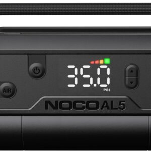NOCO Air AL5: UltraSchnelle 5A Akku-Luftpumpe – Tragbarer Akku-Kompressor – 17 SLPM Luftstrom, 0–40 PSI in 7 Min – Digitales Manometer + automatische Abschaltung