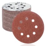 FEIHU Exzenterschleifer schleifpapier 125mm klett 50 Stück, 8 Loch schleifscheiben 125mm Rund klett für Holz Metall und Farbe 40 Körnung
