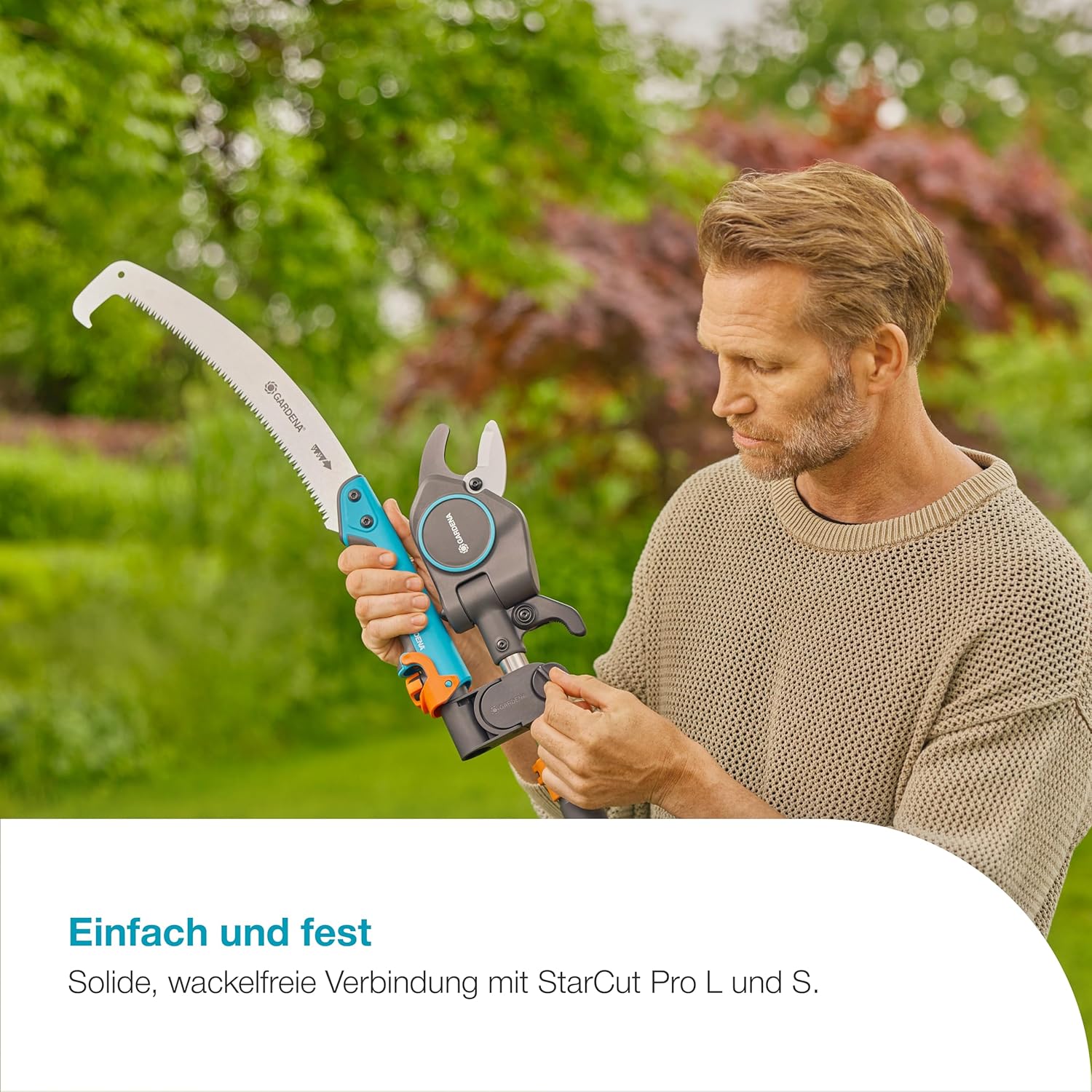 Gardena StarCut Säge und Adapter, für StarCut Pro L, Baum- und Strauchschneider 3 Gardena StarCut Säge und Adapter, für StarCut Pro L, Baum- und Strauchschneider – Bild 3