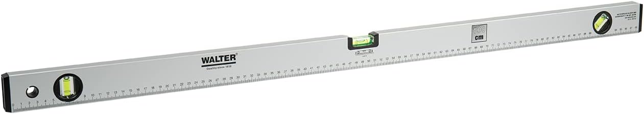 WALTER Wasserwaagen-Set 3-tlg. Wasserwaagen, 40cm, 60cm, 100cm | In den Längen, für besonders präzise Messungen, angenehme Handhabung durch robustes & leichtes Aluminiumgehäuse 5 WALTER Wasserwaagen-Set 3-tlg. Wasserwaagen, 40cm, 60cm, 100cm | In den Längen, für besonders präzise Messungen, angenehme Handhabung durch robustes & leichtes Aluminiumgehäuse – Bild 5