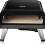 WMF Pizzaiolo Pro Pizzaofen, über 450°C Backtemperatur, großer Pizzastein (Ø 40 cm), automatische Drehmechanik, integrierte Temperaturüberwachung für perfekte Ergebnisse in 90 Sek., Gas Pizzaofen