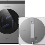ECOVACS WINBOT W3 OMNI Fensterputzroboter mit Multifunktionsstation, Automatische Reinigung der Wischpads, Intelligente Reinigung entlang der Ränder, Sprühen mit drei Düsen, App-Steuerung