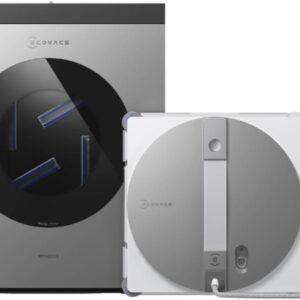 ECOVACS WINBOT W3 OMNI Fensterputzroboter mit Multifunktionsstation, Automatische Reinigung der Wischpads, Intelligente Reinigung entlang der Ränder, Sprühen mit drei Düsen, App-Steuerung