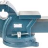Steinbock Schraubstock drehbar | 125 mm Backenbreite | Tischschraubstock aus robustem Gusseisen | robuste Ambossfläche | rutschfeste Backen | flexible Werkstück-Fixierung 3 51nB2XMcPL. AC SL1000