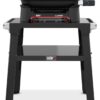 Weber Lumin Compact Kompakter Elektrogrill mit Standfuß, Bis zu 315 °C, mit Deckelthermometer, Porzellanemaillierte Gusseisenroste, 43 x 32 cm Grillfläche, Schwarz (1501653) 6 610 iF0J4L. AC SL1500