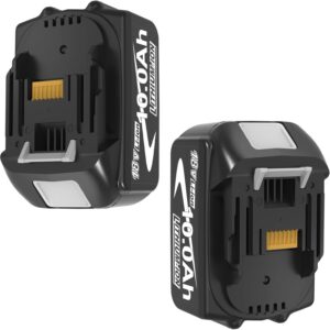 2Stück 10000 mAh Kompatibel mit Makita Akku 18V LXT-18V-Serie | Kompatibel mit Makita Akku 18V BL1850 BL1860 BL1840, Akku kompatibel mit Makita Bohrschrauber, Schlagbohrschrauber LXT 18V