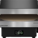 Outdoorchef PRISMO 420 G Gas-Pizzaofen – bis 450 °C, automatisch rotierender Pizzastein Ø 42 cm, Booster-Brenner, getrennte Temperaturregelung und digitales Touch-Display