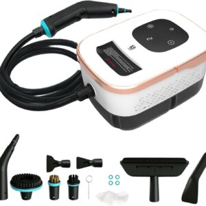 4Bar Handgerät Dampfreiniger für Alles Steam Cleaner Handdampfreiniger Polstermöbel Auto Fenster Profi für Möbel, Sofa, Fliesen, Boden 1500W, 1.25LWassertank, 15 Sekunden Aufheizzeit