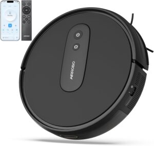 FIXR P25 Saugroboter ohne Wischfunktion, Staubsauger Roboter mit 4000 Pa | P25 Roboterstaubsauger mit Ladestation, Saugroboter für Teppich Tierhaare Hartböden, 120 Min Laufzeit, APP Steuerung