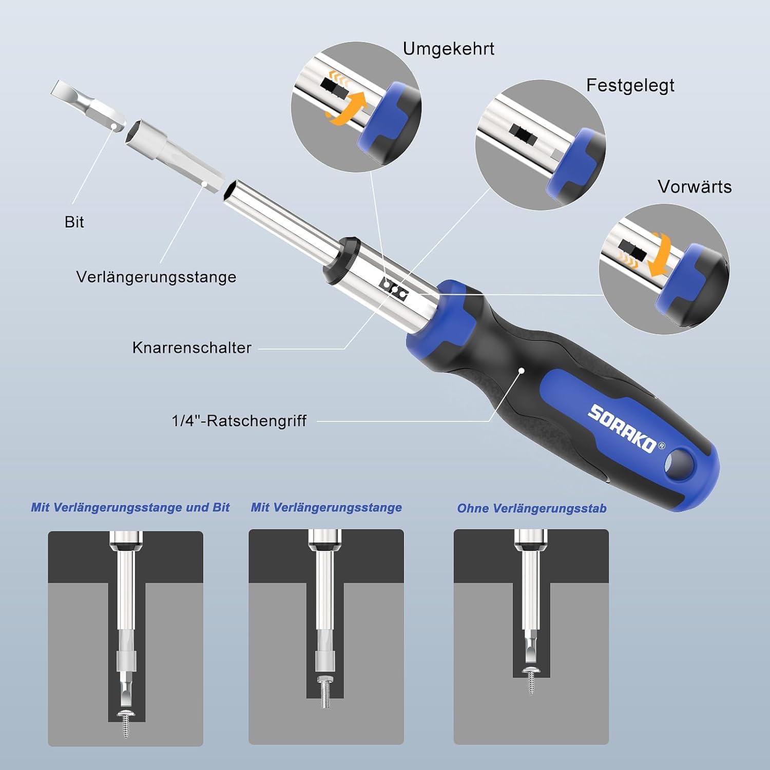 SORAKO Magnetisches Schraubendreher Set 118-teilig, mit Ratschenfunktion | Inklusive Bits, Präzisions- & isolierte Schraubendreher. Ideal für die Wartung zu Hause und im Büro. 2 SORAKO Magnetisches Schraubendreher Set 118-teilig, mit Ratschenfunktion | Inklusive Bits, Präzisions- & isolierte Schraubendreher. Ideal für die Wartung zu Hause und im Büro. – Bild 2