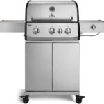BURNHARD® FRED Deluxe Gasgrill 3-Brenner, Edelstahlrost, Edelstahl