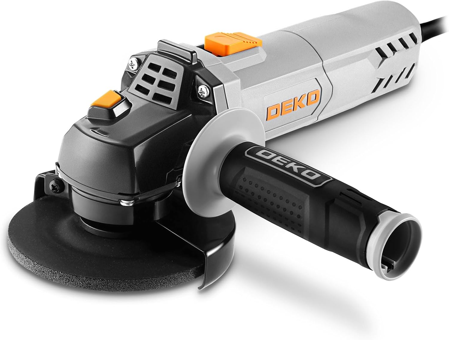 DEKOPRO Winkelschleifer 750W, 115mm Corded Electric Trennschleifer, 12000 min⁻¹, inkl. Zusatzhandgriff, Schutzhaube, Schraubenschlüssel, Winkelschleifer für Polieren, Flexen und Kanten Schleifen 1 DEKOPRO Winkelschleifer 750W, 115mm Corded Electric Trennschleifer, 12000 min⁻¹, inkl. Zusatzhandgriff, Schutzhaube, Schraubenschlüssel, Winkelschleifer für Polieren, Flexen und Kanten Schleifen