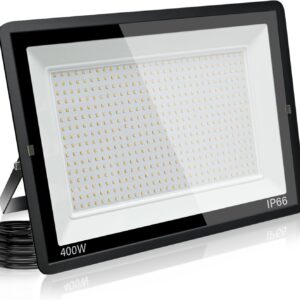 LED Strahler Außen 400W: 40000LM IP66 6000k Aussenstrahler Energiesparend