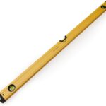 Wasserwaage 100 cm lang und magnetisch, für Profi und Heimwerker geeignet, Magnetwasserwaage mit drei Libellen und 100cm Lineal, aus Aluminium (100cm)