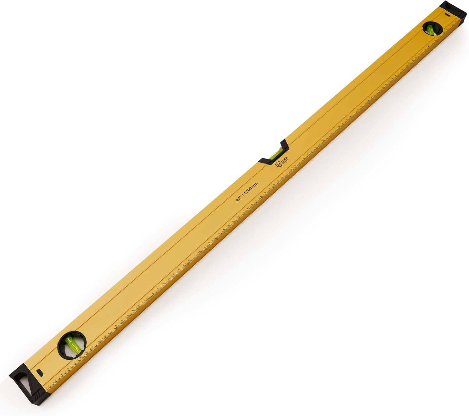 Wasserwaage 100 cm lang und magnetisch, für Profi und Heimwerker geeignet, Magnetwasserwaage mit drei Libellen und 100cm Lineal, aus Aluminium (100cm) 1 Wasserwaage 100 cm lang und magnetisch, für Profi und Heimwerker geeignet, Magnetwasserwaage mit drei Libellen und 100cm Lineal, aus Aluminium (100cm)