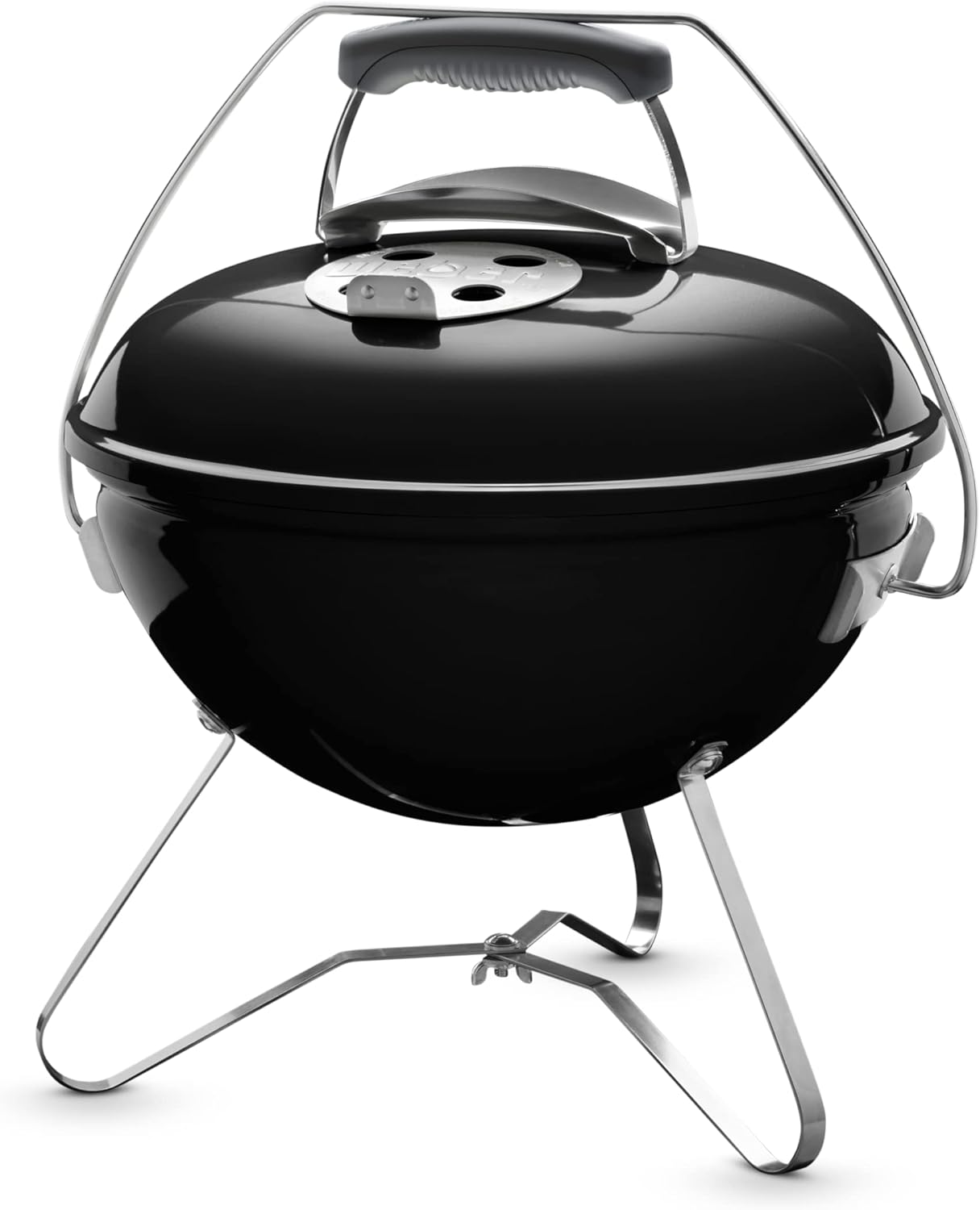 Weber Smokey Joe Premium Holzkohlegrill | Tragbares Design, Porzellanemaillierter Deckel und Kessel, 37 cm Grillfläche, Tuck-N-Carry-Griff, Schwarz 1 Weber Smokey Joe Premium Holzkohlegrill | Tragbares Design, Porzellanemaillierter Deckel und Kessel, 37 cm Grillfläche, Tuck-N-Carry-Griff, Schwarz