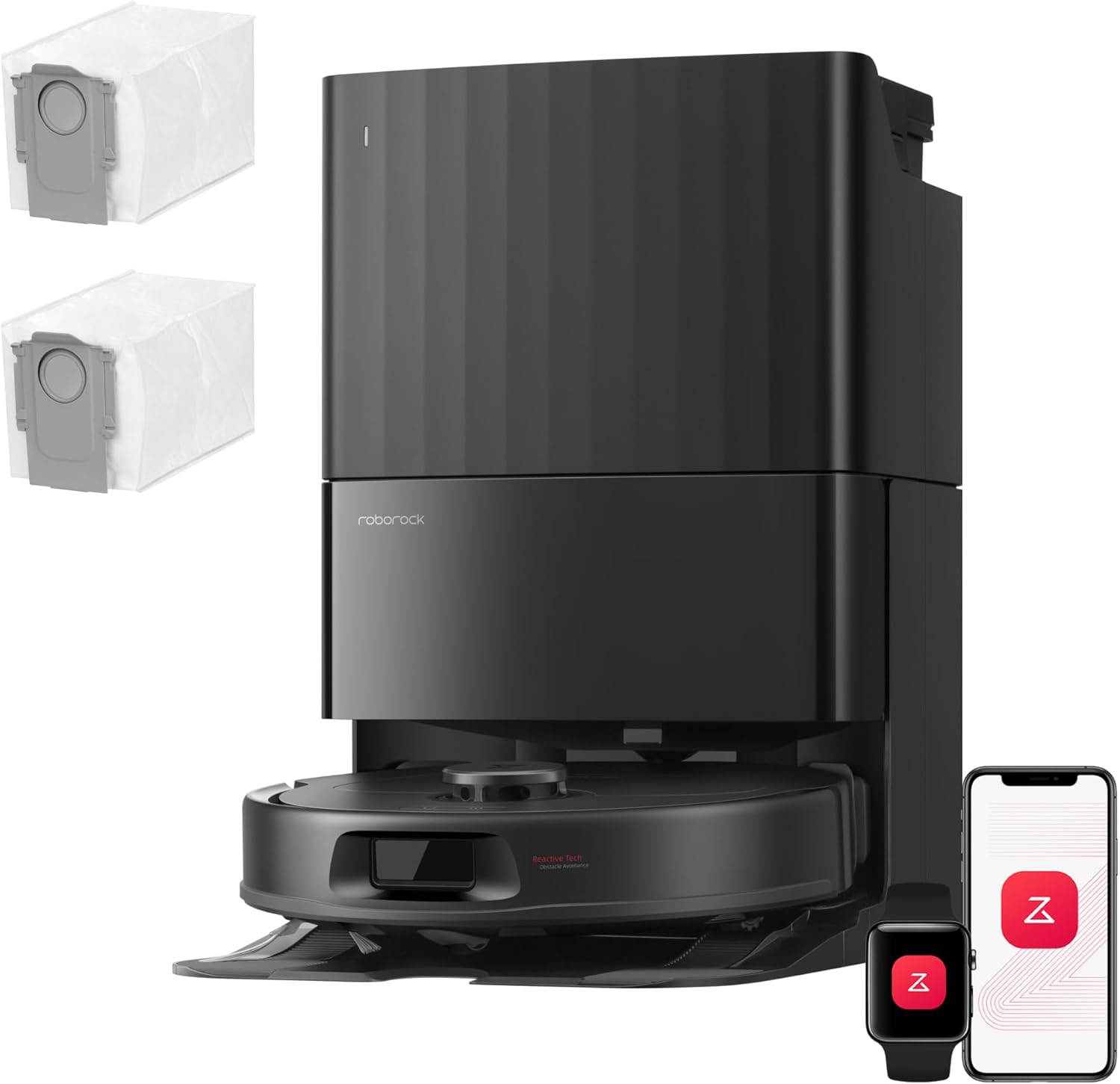 roborock Qrevo S Pro Set Saugroboter mit Wischfunktion, 18.500 Pa Saugkraft | verbessert von QV 35A, 75 °C Heißwasser-Moppreinigung, Anti-Tangle System, Hindernisvermeidung, All-in-One Dock (Schwarz) 1 roborock Qrevo S Pro Set Saugroboter mit Wischfunktion, 18.500 Pa Saugkraft | verbessert von QV 35A, 75 °C Heißwasser-Moppreinigung, Anti-Tangle System, Hindernisvermeidung, All-in-One Dock (Schwarz)