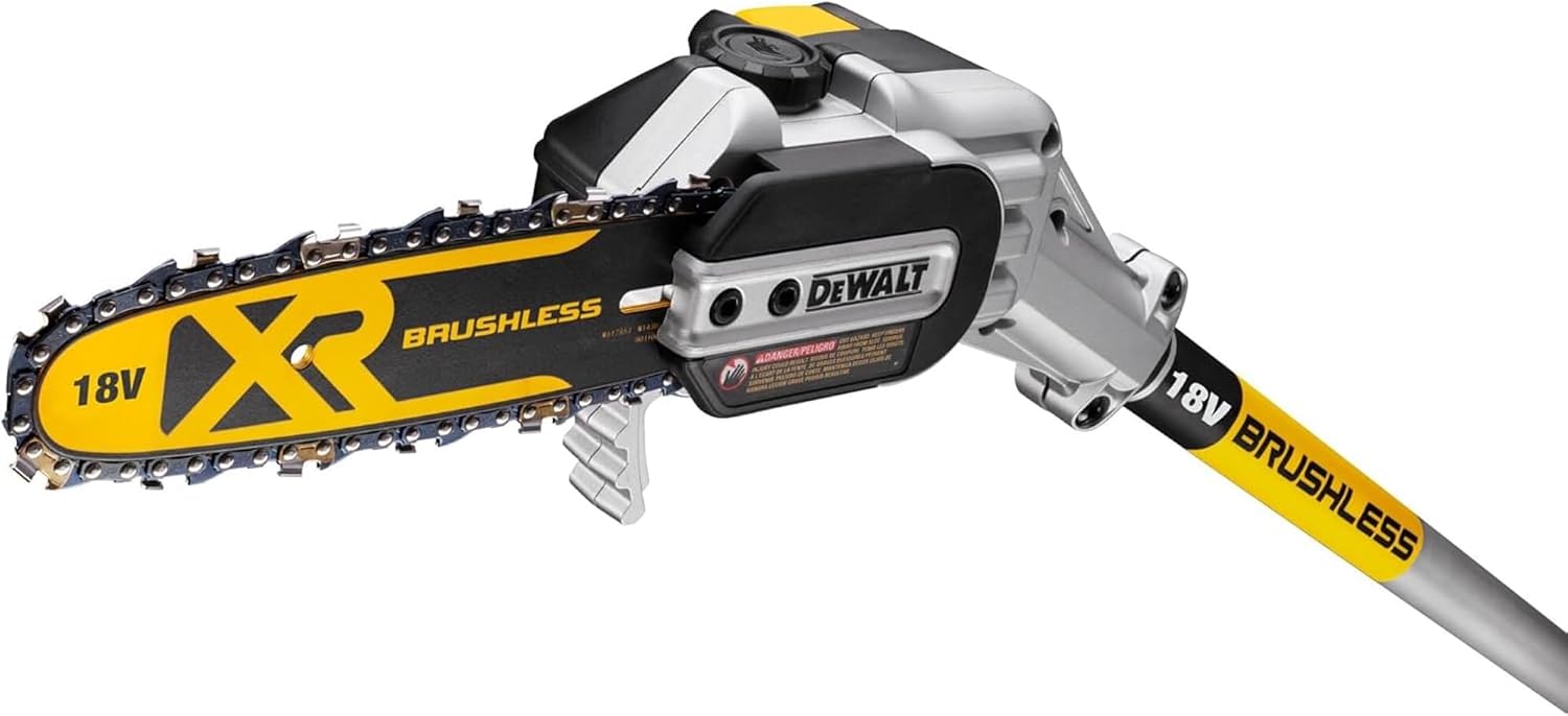 Dewalt 18V Akku-Hochentaster DCMPS567N (bürstenlos, bis zu 3 Meter Arbeitslänge, Schwertlänge 20cm, automatische Kettenschmierung, inkl. Zubehör, Lieferung ohne Akku & Ladegerät) 3 Dewalt 18V Akku-Hochentaster DCMPS567N (bürstenlos, bis zu 3 Meter Arbeitslänge, Schwertlänge 20cm, automatische Kettenschmierung, inkl. Zubehör, Lieferung ohne Akku & Ladegerät) – Bild 3